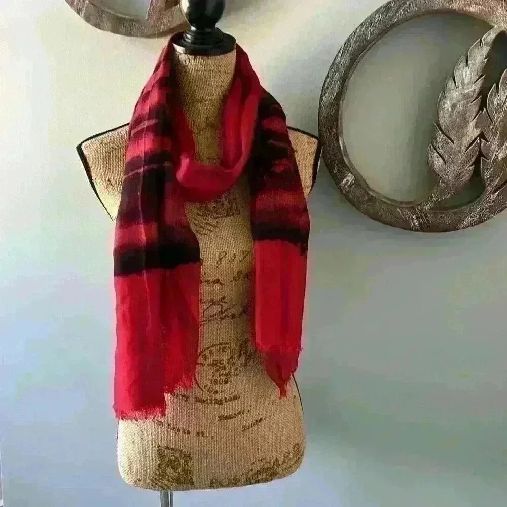 Chicos red and black scarf - Picture 2 of 3